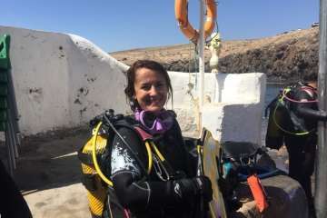 Nueva limpieza de los fondos marinos de Tufia (Foto TA)